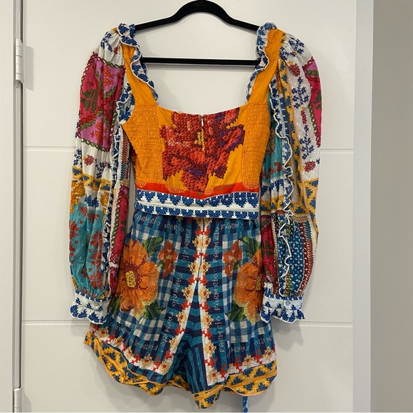 $230 FARM Rio Summer Vibe Romper Size Small - Picture 8 of 15